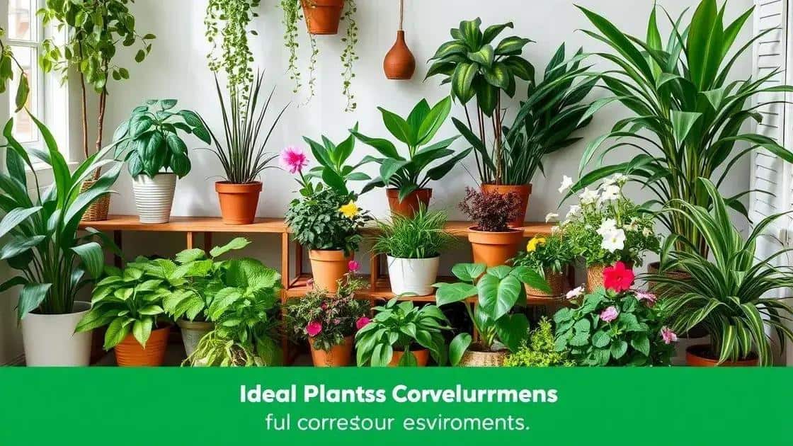 Tipos de plantas ideais para diferentes ambientes