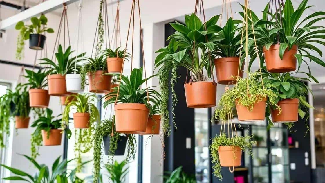 Plantas suspensas: uma tendência moderna