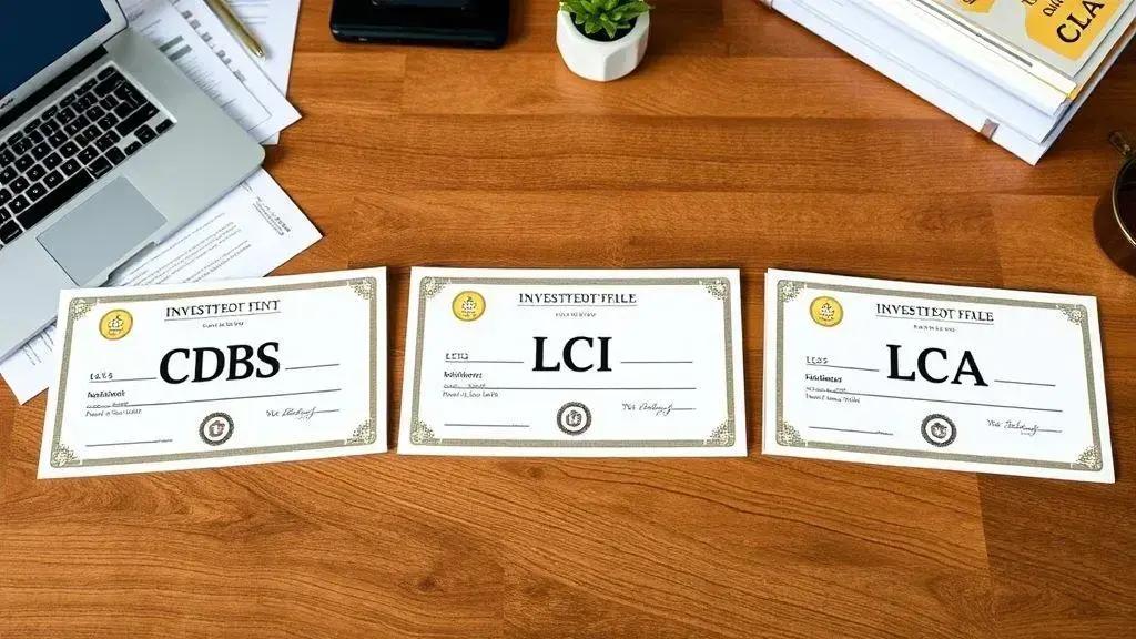 Principais tipos de certificados disponíveis