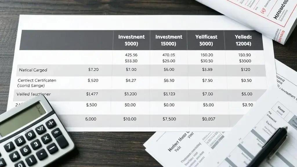 Comparativo de rendimento entre certificados