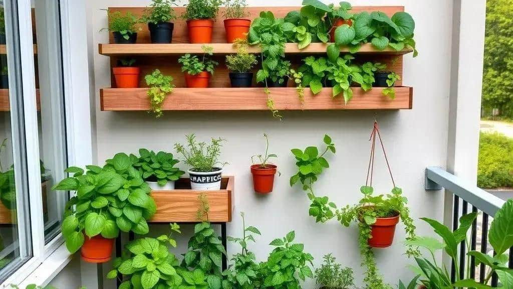 Dicas de horta vertical em espaços compactos