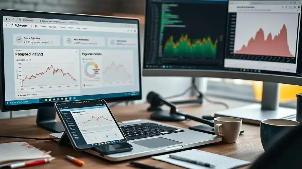 Identificar problemas de carregamento e core web vitals