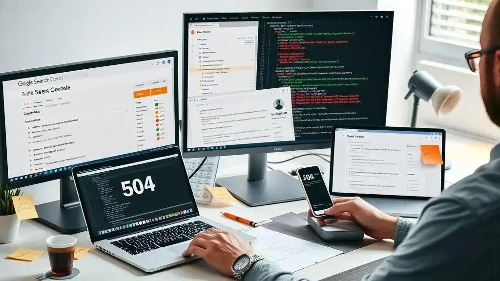 Corrigir erros 404, 500 e páginas não indexadas