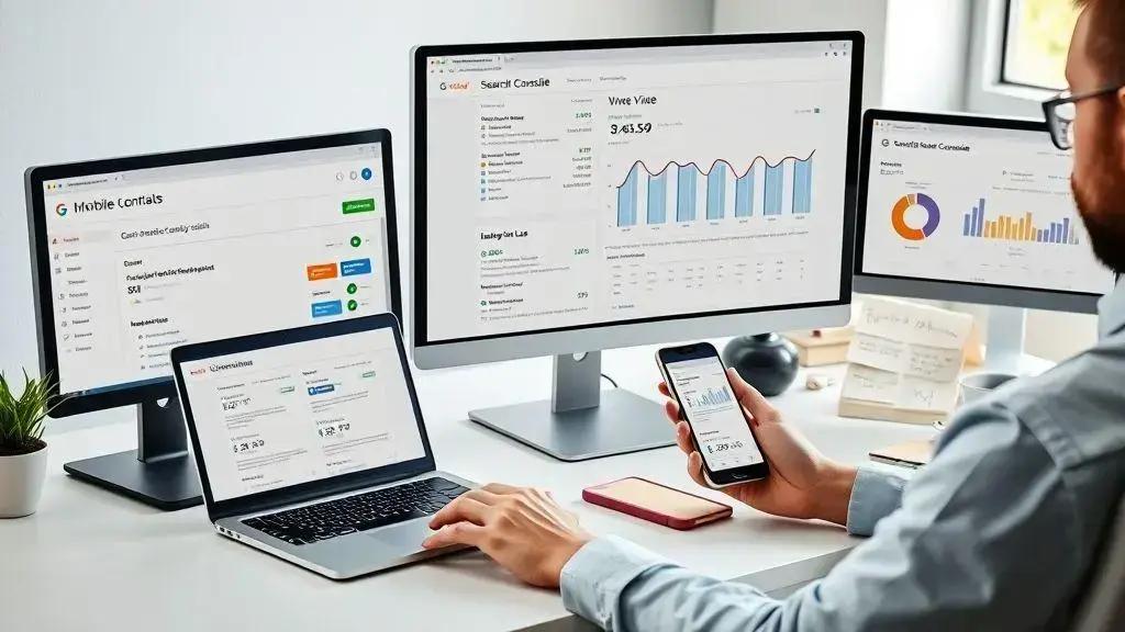 Testar e monitorar com search console e lighthouse