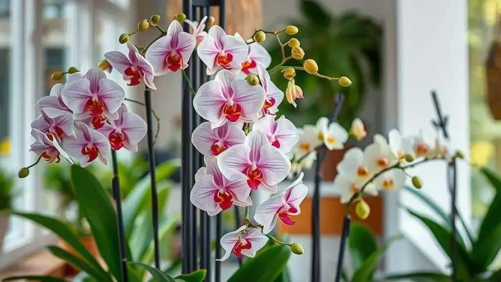 Cuidados essenciais para orquídeas em displays verticais Cuidados essenciais para orquídeas em displays verticais