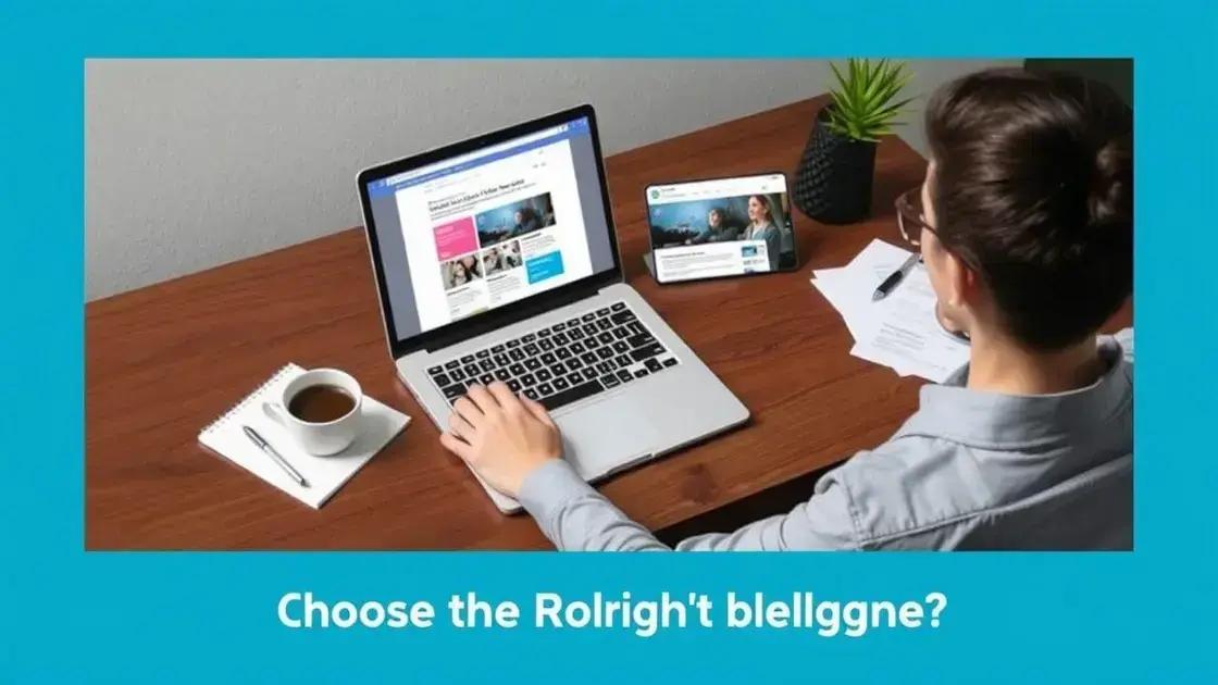 como escolher a ferramenta certa para seu blog