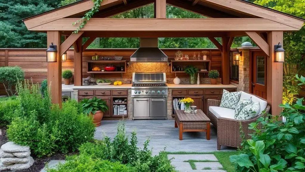 Dicas para integrar espaço gourmet e jardim