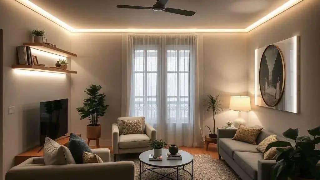 Ideias criativas para aplicar iluminação indireta